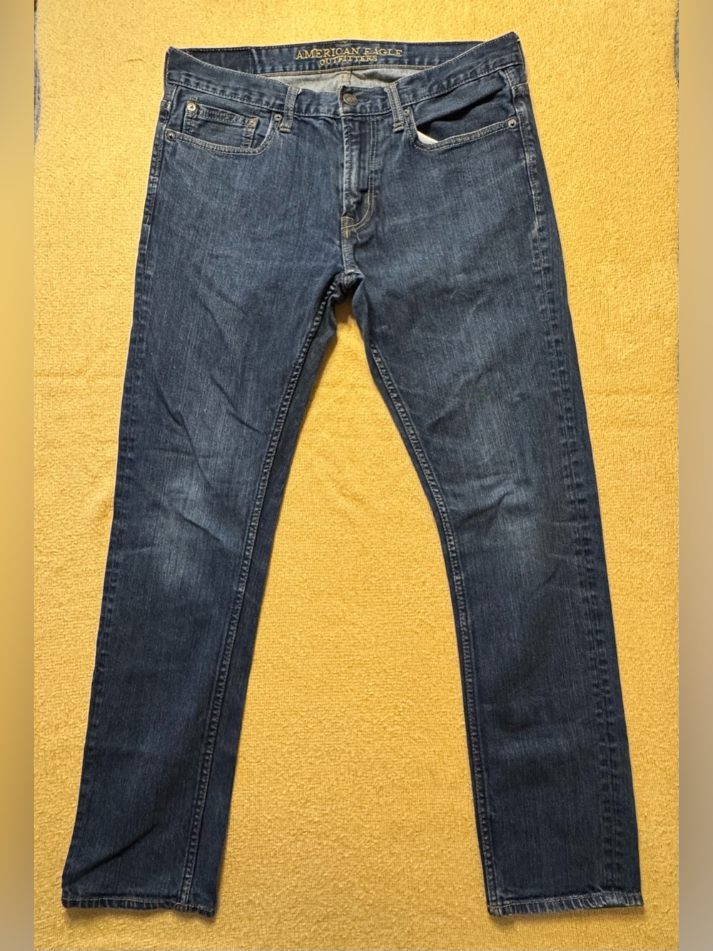 American Eagle Outfitters Men's Indigo Slim Straight Jeans